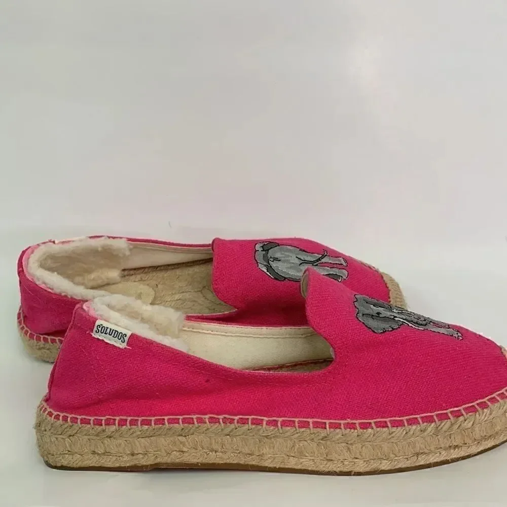 Soludos pink canvas